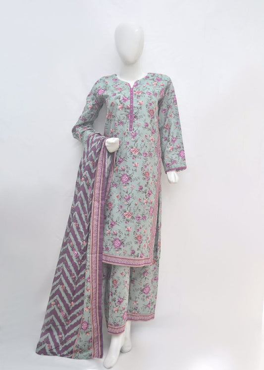 Bin Saeed Printed Lawn Stitched 3 Piece Khaddar -summer collection