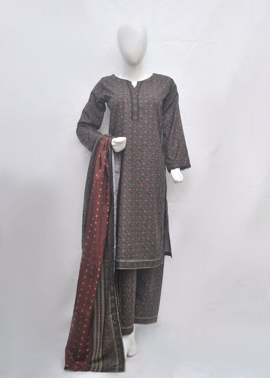 Bin Saeed Printed Lawn Stitched 3 Piece Khaddar -summer collection