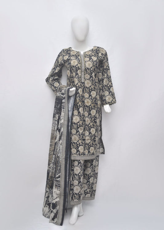 Bin Saeed Printed Lawn Stitched 3 Piece Khaddar -summer collection
