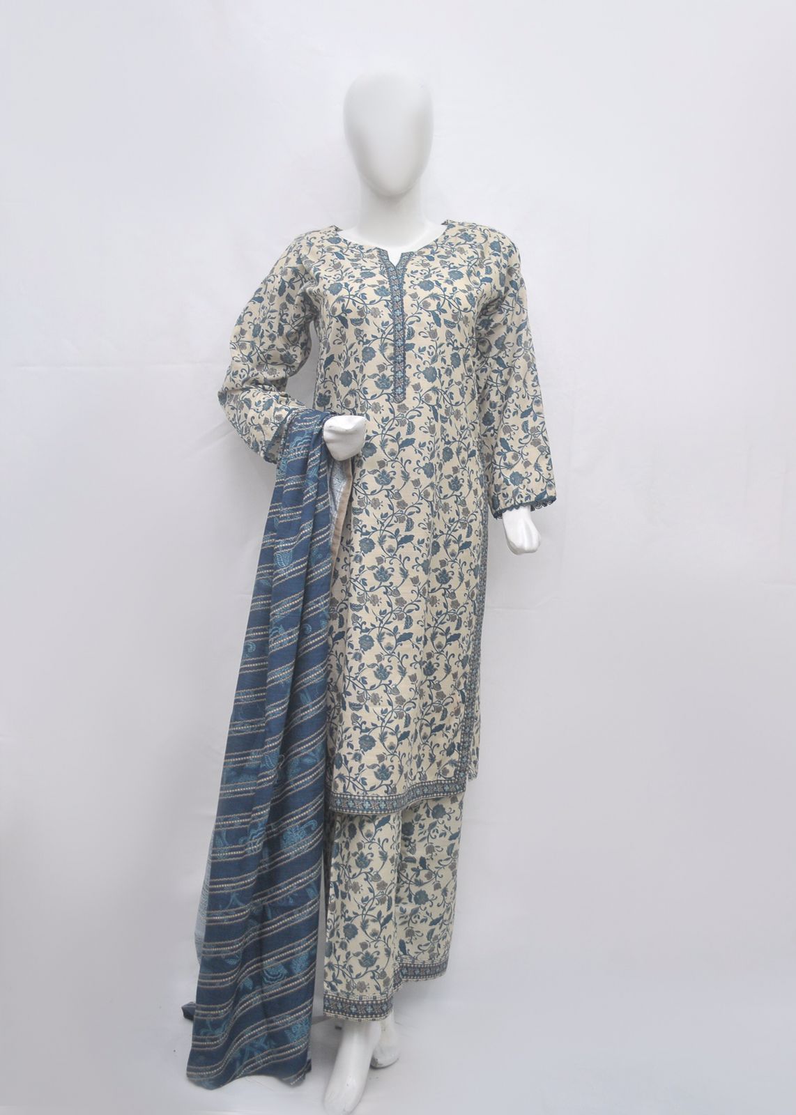 Bin Saeed Printed Lawn Stitched 3 Piece Khaddar -summer collection