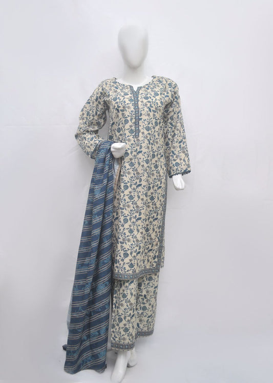 Bin Saeed Printed Lawn Stitched 3 Piece Khaddar -summer collection