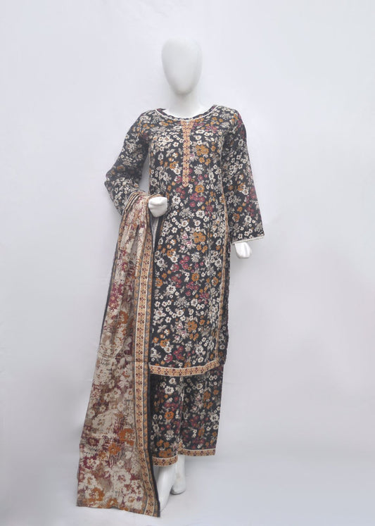 Bin Saeed Printed Lawn Stitched 3 Piece Khaddar -summer collection