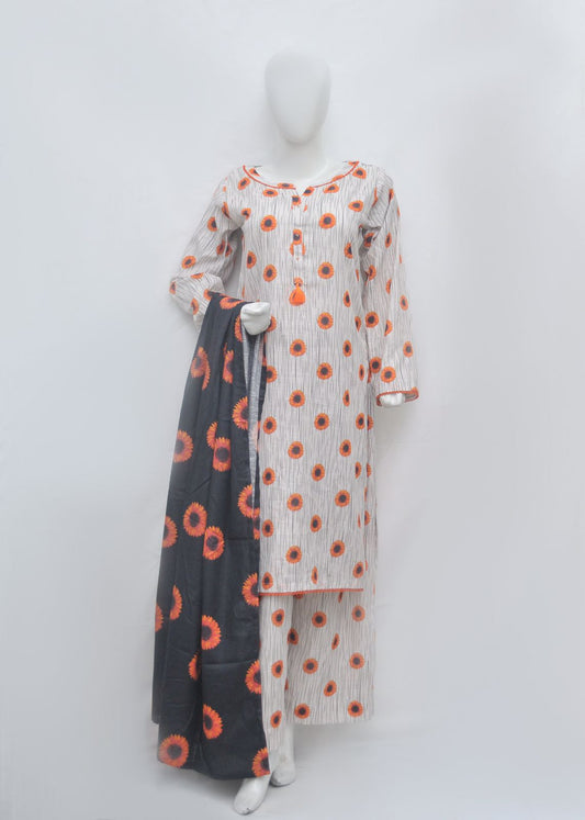 Bin Saeed Printed Lawn Stitched 3 Piece Khaddar -summer collection